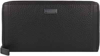 bugatti Portemonnee Ladies Long Zip Wallet Black Zwart