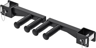 Dip Bar Opzetstuk voor Power Rack - Geschikt voor 7,6x7,6 cm Squat Racks - Antislip Grepen en Hoge Capaciteit