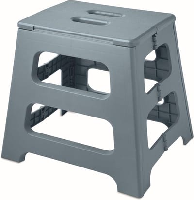 Opstap kruk - Klapkruk opvouwbaar - Veilig bereiken - Antislip coating - 39 cm hoog - Petrol