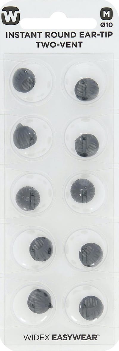 Widex - Coselgi - oortips - Dome - Tip -  luidsprekers -  easywear thintube - Instant Round two-vent ear-tip M
