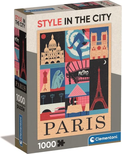 Clementoni - Puzzel - 1000 Stukjes - Style in the City Parijs - Puzzel Voor Volwassenen