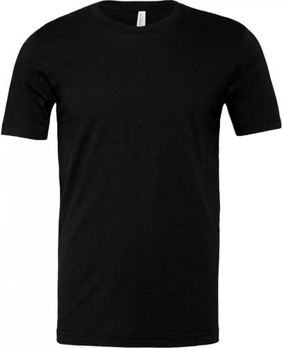Bella+Canvas Unisex Heather CVC Short Sleeve Tee CV3001CVC - Heather Black - XXL