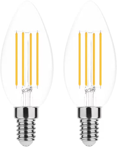 Modee E14 LED Lamp 7W - 806lm - 4000K - Neutraal Wit - LED Filament Kaarslamp B35 - Vervangt 60W Halogeen Gloeilamp - 2 stuks