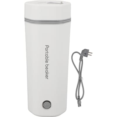 Reis Waterkoker 300W 350ml Kleine Draagbare Waterkoker Lekvrij Automatische Uitschakeling Snelkokend Heet L white