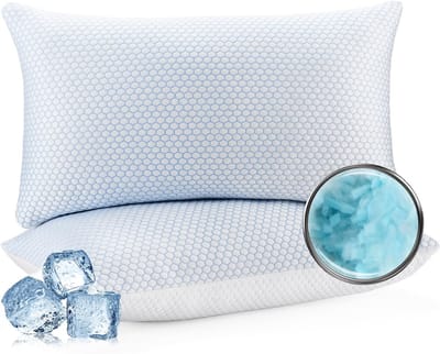 RWB® Hoofdkussen Nekklachten - Ergonomisch Hoofdkussen - Hoofdkussen - Witte zeshoek - 42cm x 31cm x 16cm