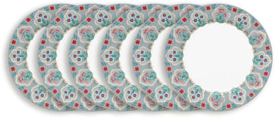 Pip Studio Flower Festival Borden - Ontbijtborden - Bordenset - Servies set van 6 - 21cm