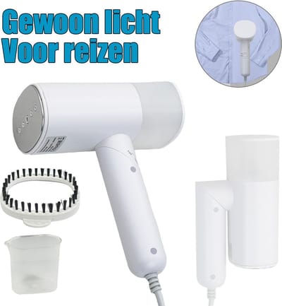 Kleding ophanger, draagbare 2-in-1 reisophanger, 15s snelle verwarming, LED-display, 20 minuten lang gestreken handgemaakte reizen en thuis ophangen