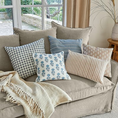 LOBERON Kussenhoes set van 5 Xantelle bont