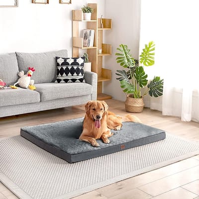 Stunq® Hondenbed XXL Groot Hondenkussen Wasbaar Fluffy Hondenmat Hondenmatras met Afneembaar Deksel voor Bench
