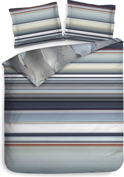 Heckett & Lane Gustavo Dekbedovertrek - Tweepersoons - 200x200/220cm - Katoen Satijn dekbedovertrek - Grey