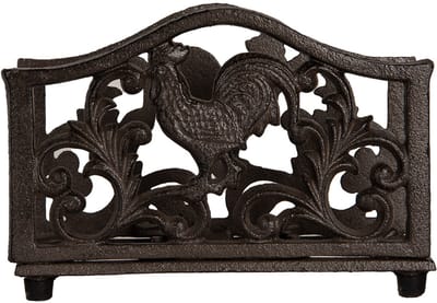 Clayre & Eef Servettenhouder 17x6x12 cm Bruin Metaal