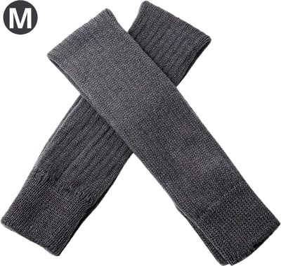 Nivard Beenwarmers - Dames - Overknee - Ballet - Wol - Kniekousen - Leg Warmers - Warm - Grijs - M