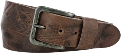 Leren Dames Riem | Kleur: Zand | Buffellederen Dames Riem | 4,5cm breed | Riemmaat: 85 (totale lengte: 100cm) | 100% echt leer | Nikkelvrije gesp