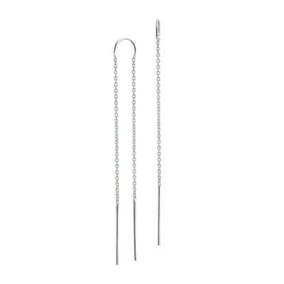 Zilver Gerhodineerd Doortrekoorbellen 1321327