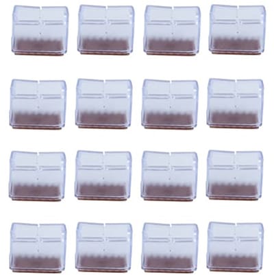 Siliconen Stoelpootdoppen - 16 Stuks Antislip Voetbeschermers voor Tafels en Stoelen (Vierkant 55-65 mm)