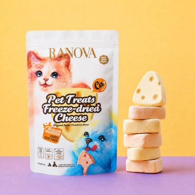 Treattopia - Gevriesdroogde Kaasstukjes (verschillende smaken) - honden en katten