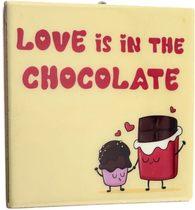 HomeBound by KY | Tegeltje - Love is in the chocolate | tegeltje