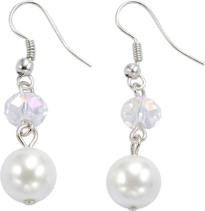 Behave - Oorhangers dames - Parel kristal - Bruids elegantie