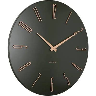 Karlsson Wandklok Esmerado Large - Groen - 60x60x60cm - Wandklok Modern