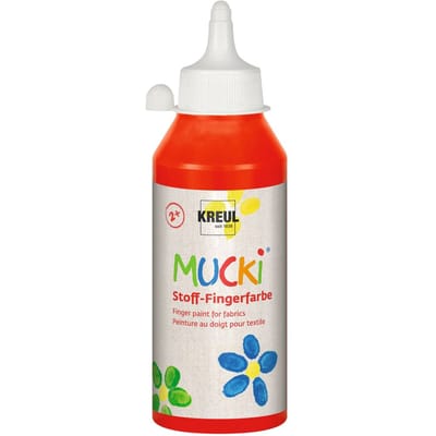 MUCKI-stof-Vingerverf, 250 ml - Rood