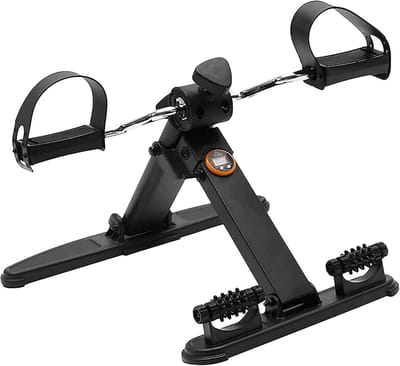 Mini Hometrainer - Fiets Trainer - Revalidatie Training - Verstelbare Weerstand - 38x25x15 cm - Zwart