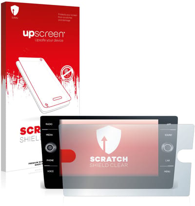 upscreen - Screenprotector voor Volkswagen T-Roc R Line 2022 Discover Media 8" - Folie Beschermfolie transparant
