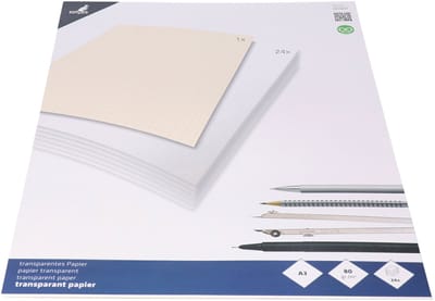 A3 overtrekpapier / transparant tekenpapier - 24 vellen - 80 grams - Hobby/kantoor artikelen