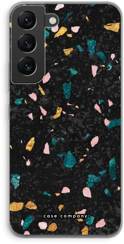 Case Company® - Hoesje geschikt voor Samsung Galaxy S22 hoesje - Terrazzo N°10 - Soft Cover Telefoonhoesje - Bescherming aan alle Kanten en Schermrand
