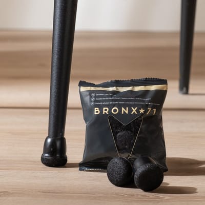 Bronx71® Vloerbeschermer set (voor 4 poten) zwart Ø19-25 mm