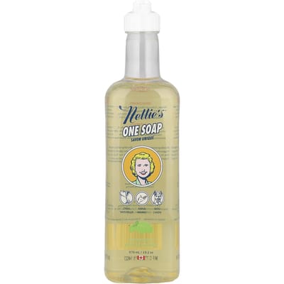 Nellie's, Eén Zeep, Pepermunt, 570ml (19,2 oz) beige