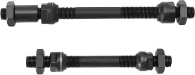 Set van 1 paar Fietshubassen voor Voor- en Achterwielen - Lichtgewicht Stalen Snelsluitas voor Mountainbike, Racefiets en BMX - M9x108mm & M10x145mm
