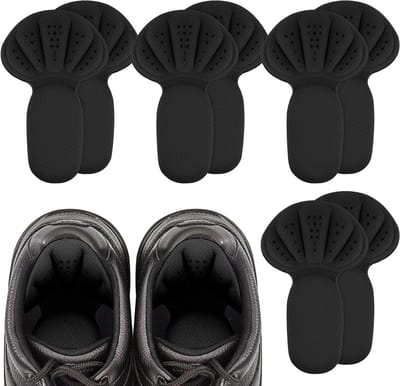 Dikke zelfklevende anti-blaren inlegzolen voor te grote schoenen, hielbeschermers voor mannen en vrouwen - Zwart, comfortabel en ademend