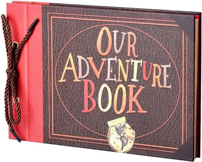 Avonturenboek Hardcover - Scrapbook Gastenboek - Herinneringen Bewaren - 3D Reliëf Omslag - 29 x 19 cm - Gedrukt