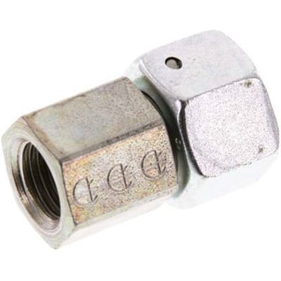 12L & G1/4'' Verzinkt Stalen Rechte Draaidoorvoer Binnendraad voor manometers 315bar NBR Afdichtconus ISO 8434-1