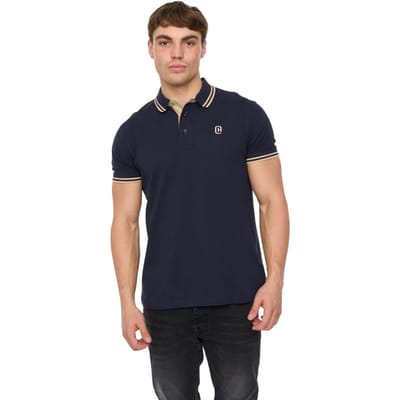 Crosshatch Mannen Mackerby Polo Shirt (Marineblauw)