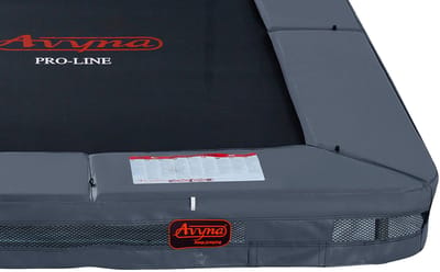 Avyna InGround Trampoline Rand 275x190 cm – Rechthoekig – Grijs – Veilige en Stevige Beschermrand