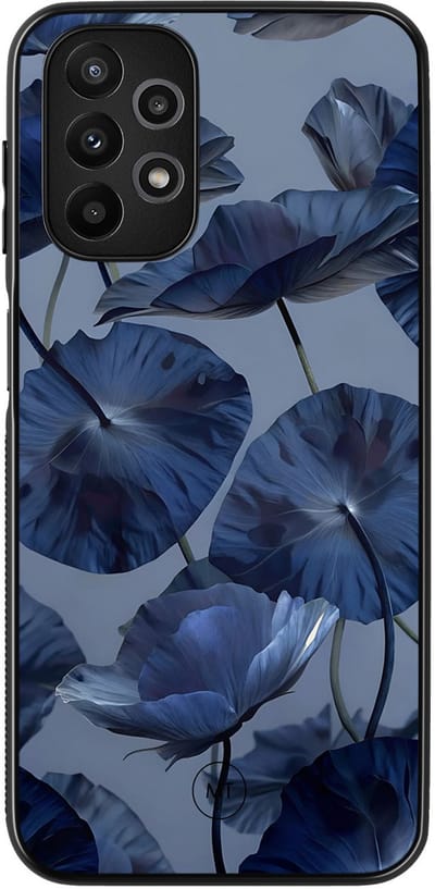 Hoesje geschikt voor Samsung Galaxy A13 4G - Dusky blooms - TPU Hard Case Backcover - Paars - Mooie Telefoonhoesjes