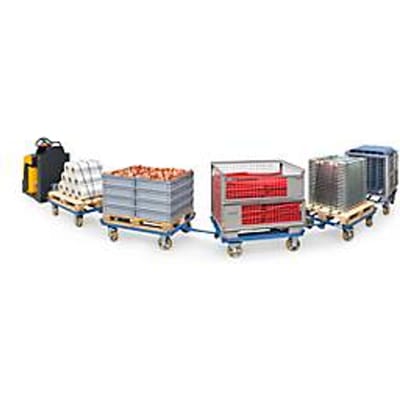 Palletonderstel, met wielen, Roltakel voor gaascontainers en vlakke pallets