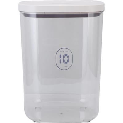 Contenant de stockage pour nourriture pour animaux de compagnie 10L Hermétique Anti-humidité Anti-lumière Poubelle pour nourriture pour chien chat gray