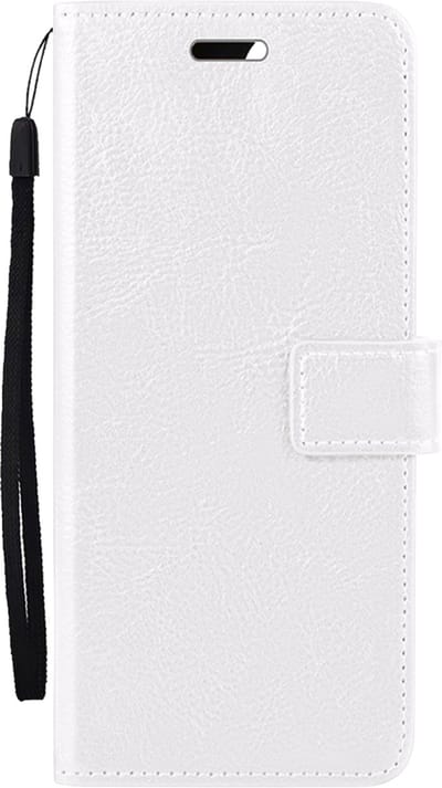 Hoesje Met Pasjeshouder - Geschikt voor OnePlus Nord CE4 - Luxe Bookcase Portemonee - Flip Case - Kunstleer Book Case - Flipcase - Book Cover - Walletcase - Portemonneehoes - Wit