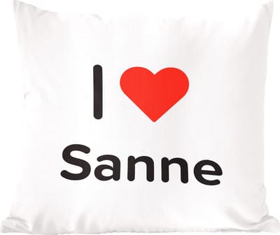 Sierkussens - Kussentjes Woonkamer - 60x60 cm - I love - Sanne - Meisje