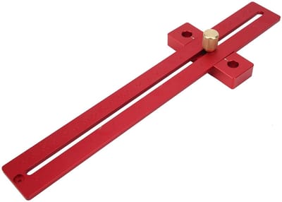 VT Goods - T-Type Liniaal - Markeerliniaal Houtbewerking - Hoge Nauwkeurigheid - Aluminiumlegering - Aftekengereedschap - Geschikt voor Timmerwerk -..