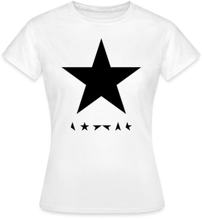 David Bowie Blackstar Album Cover T-Shirt Dames