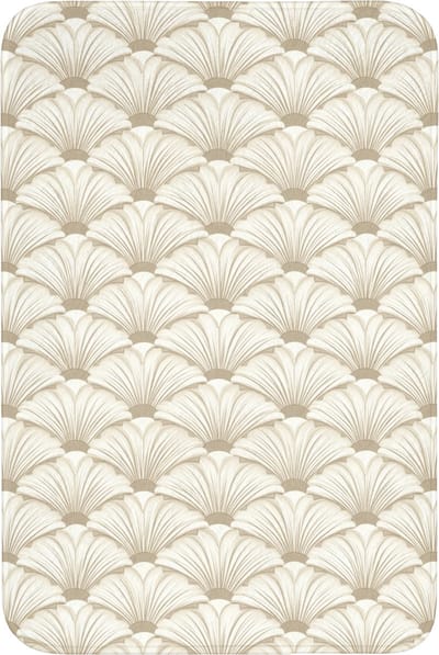 Badmat 60x90 cm - Antislip - Klassiek - Art - Beige - Badmatten voor badkamer - Badkamermat - Douchemat - Badkamer mat