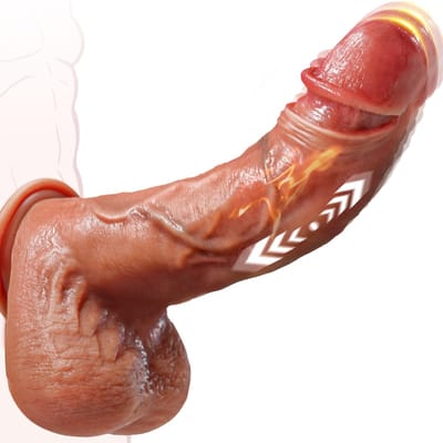 Unyqoos® Realistische multifunctionele vibrator met app en verwarmingsfunctie