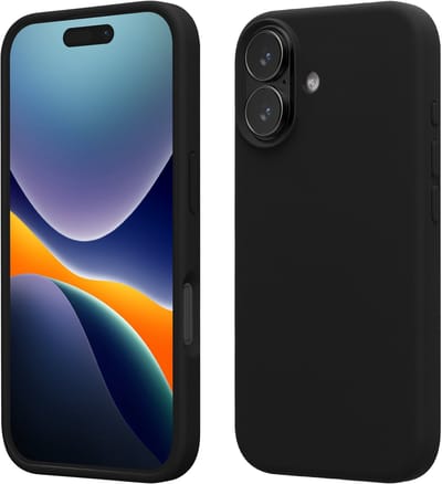 kwmobile telefoonhoesje geschikt voor Apple iPhone 17 - Hoesje met siliconen coating - Smartphone case in zwart