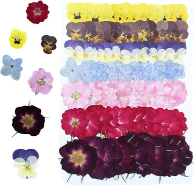 49 Stuks Kunstbloemen voor Decoratie, 8 Soorten voor Taartdecoratie en Cocktails, Levendige Kleuren voor Drank- en Ambachtprojecten