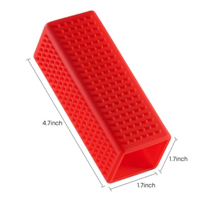 CRIJNS - Dierenhaar Blok - Mattenlijnentrekker - 45x45x120mm - Red