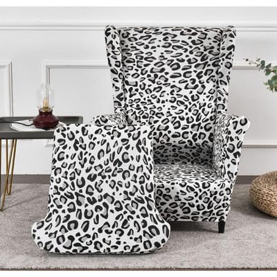 Stretch Wingback Stoel Sofa Hoes 1-Delige Sofa Hoes Meubelbeschermer Bank Zacht Met Elastische Onderkant 1 piece