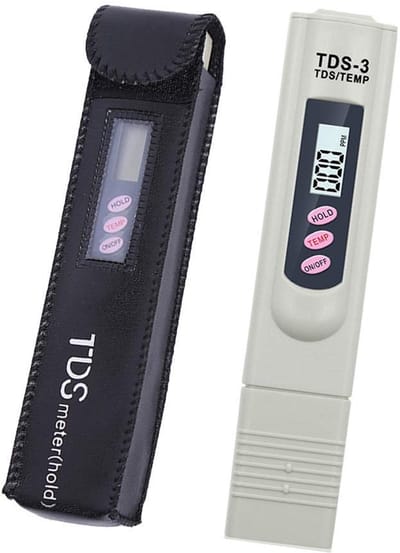 Dailygoody - Digitale Meter - Waterkwaliteit Tester - Nauwkeurig en gebruiksvriendelijk - Beige - Ideaal voor drinkwater en aquaria - Voorzien va